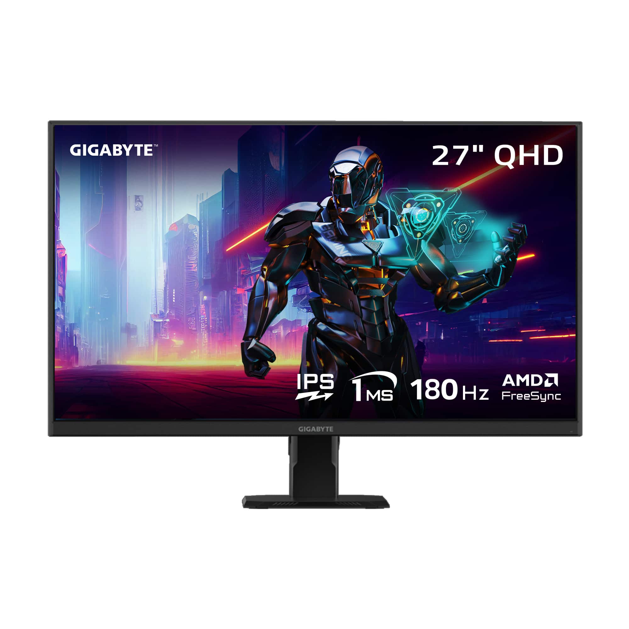 GIGABYTE - GS Series 27" IPS 4K UHD 180Hz 1-ms FreeSync Monitor with HDR (HDMI, DisplayPort) - Black
