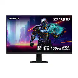 GIGABYTE - GS Series 27" IPS 4K UHD 180Hz 1-ms FreeSync Monitor with HDR (HDMI, DisplayPort) - Black