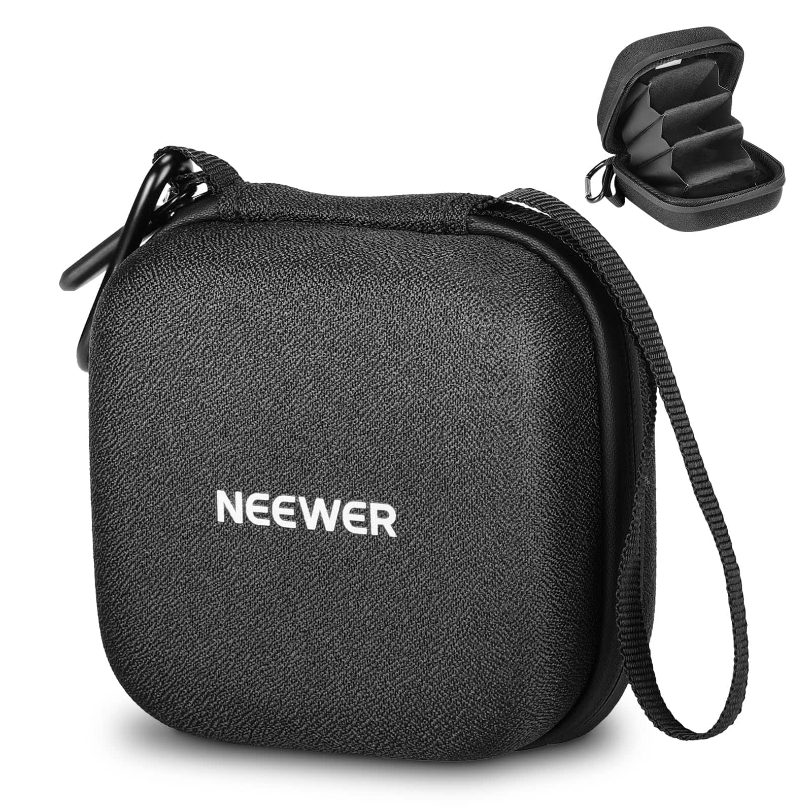 Neewer - Storage Bag for 62mm Filters, Shockproof, 3 Slots, w/ Wrist Strap, PB11