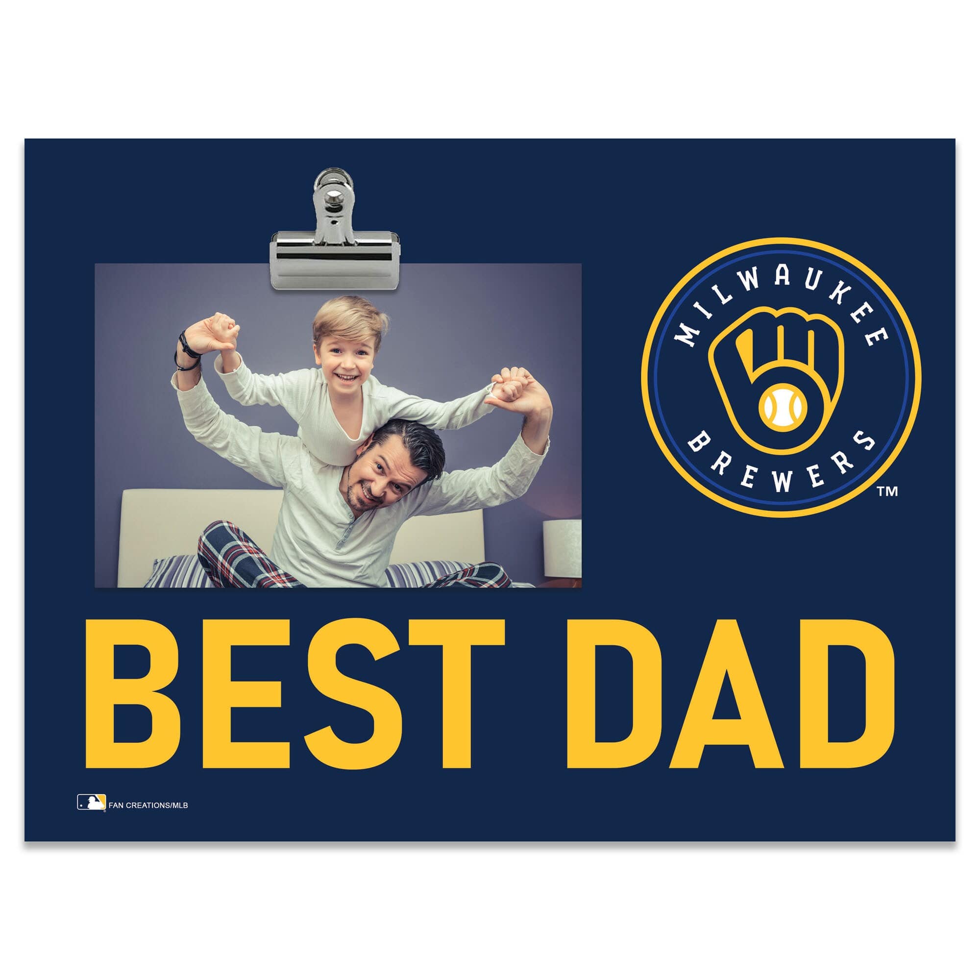 Fan Creations - 8" x 10.5" Briteline Best Dad Clip Frame - Multicolor