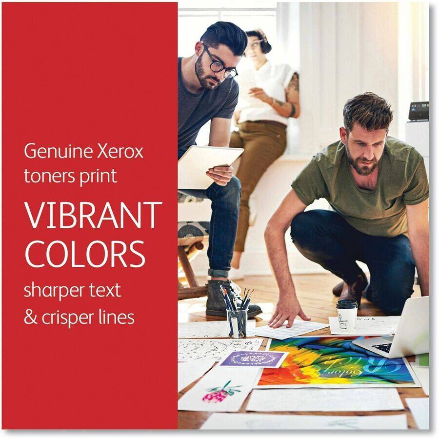 Genuine Xerox toners print VIBRANT COLORS sharper text & crisper lines