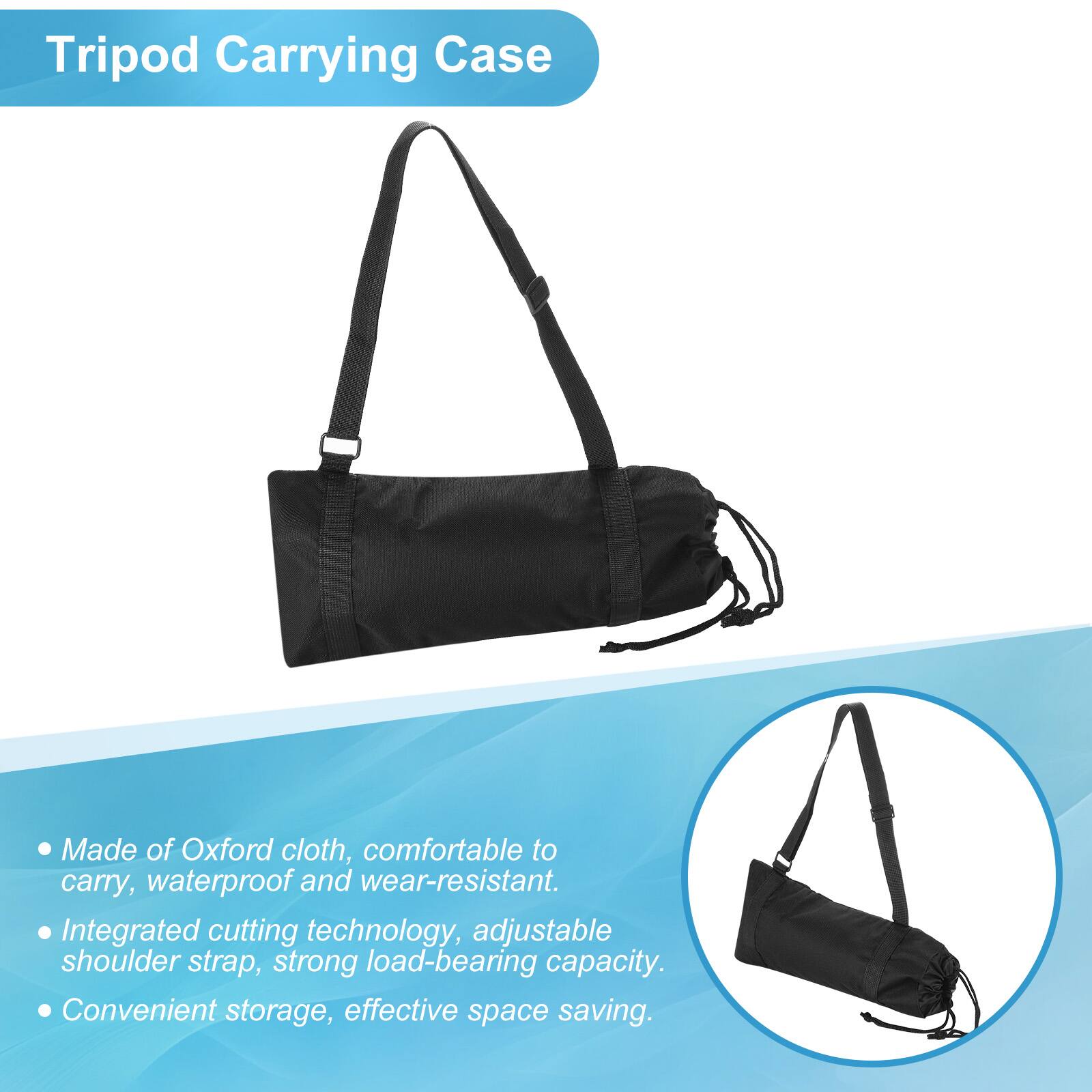 Tripod Carrying Case

- Made of Oxford cloth, comfortable to carry, waterproof and wear-resistant.
- Integrated cutting technology, adjustable shoulder strap, strong load-bearing capacity.
- Convenient storage, effective space saving.