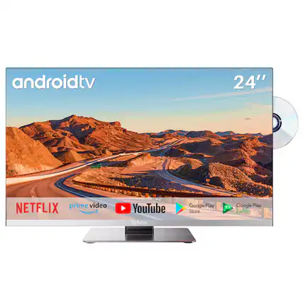 androidtv 24" NETFLIX prime video YouTube Google Play Store Google Play Games