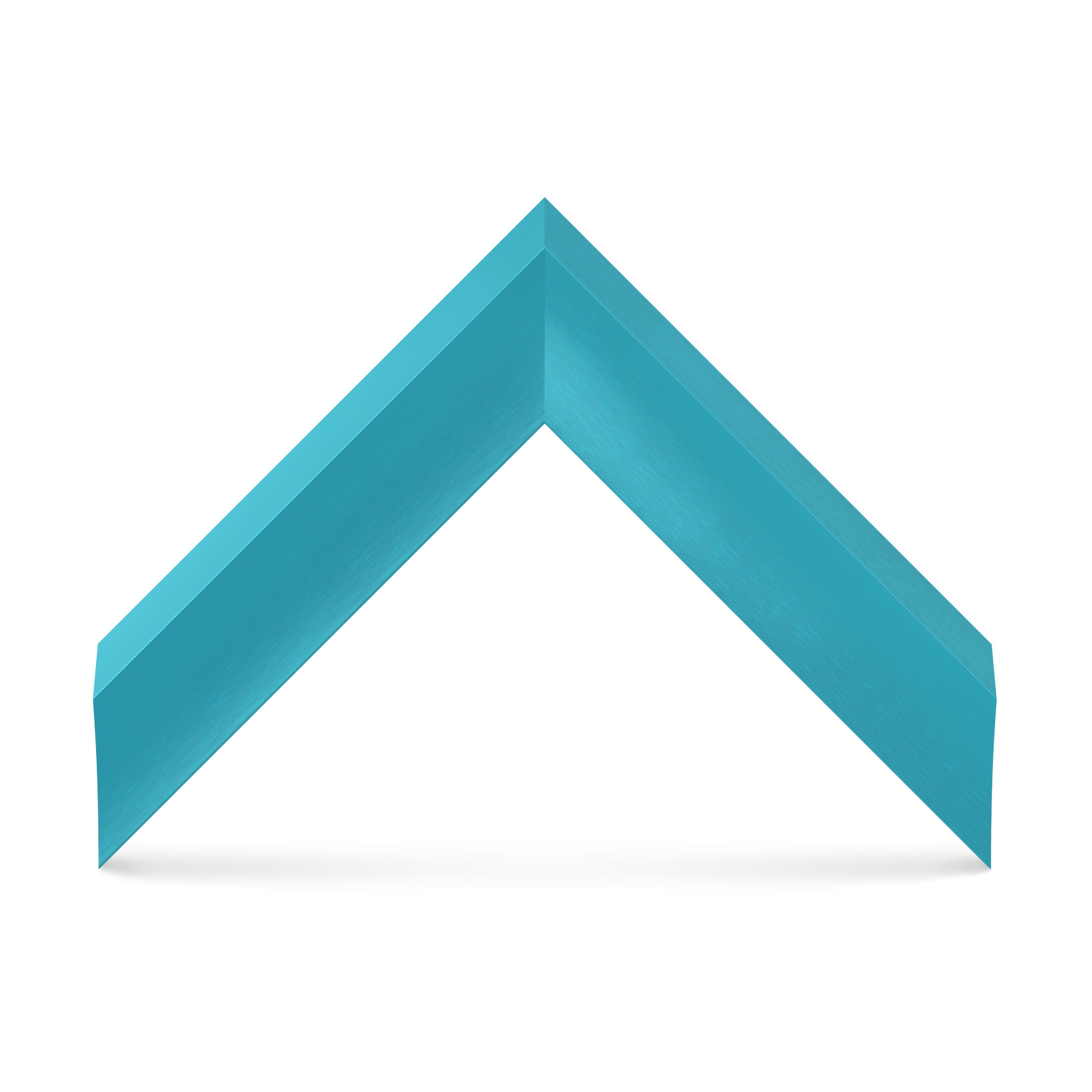 Alt View 11. Deco TV Frames - Alloy Prismatic Bezel for Samsung The Frame TV - 43" - Caribbean Turquoise.