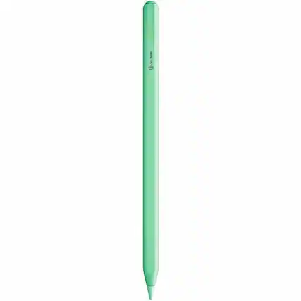 Front. Alogic - Alogic iPad Stylus Pen with Wireless Charging Green - Green stylus designed for precise touchscreen interaction, perfect - Green.