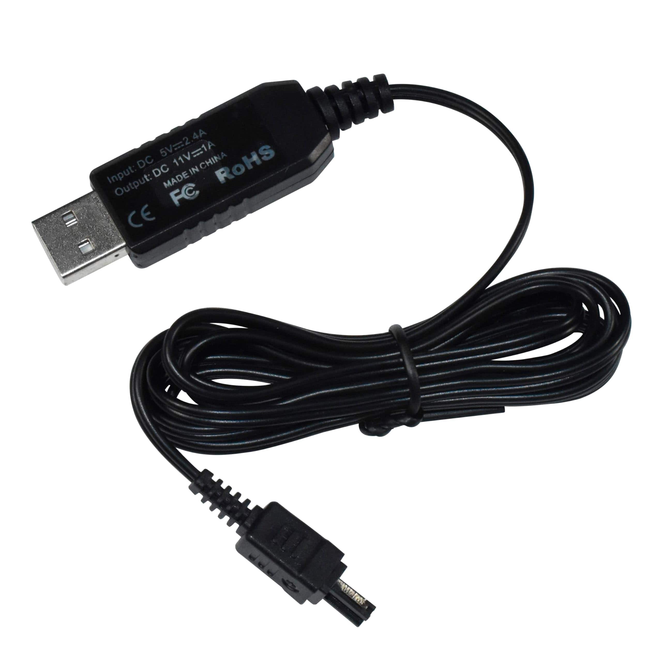 HQRP - USB Charger Adapter for JVC Camcorder AP-V14 AP-V15 AP-V16 - 5 Volt Input, 11 Volt 1 Amp Output