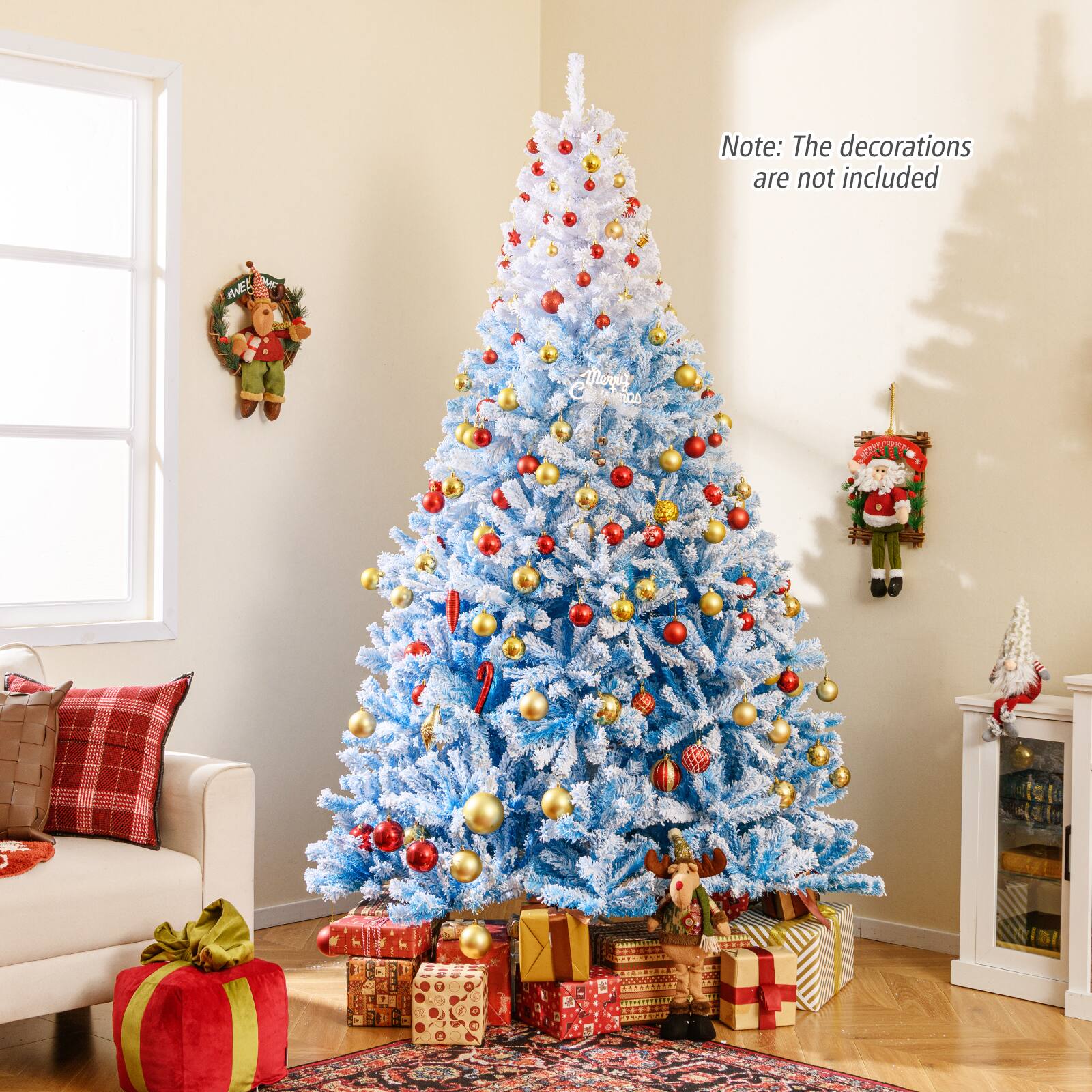 Note: The decorations are not included