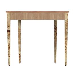 Starlight Canyon Home - Half Moon Console Table - Narrow Entryway and Sofa Table - Light Brown