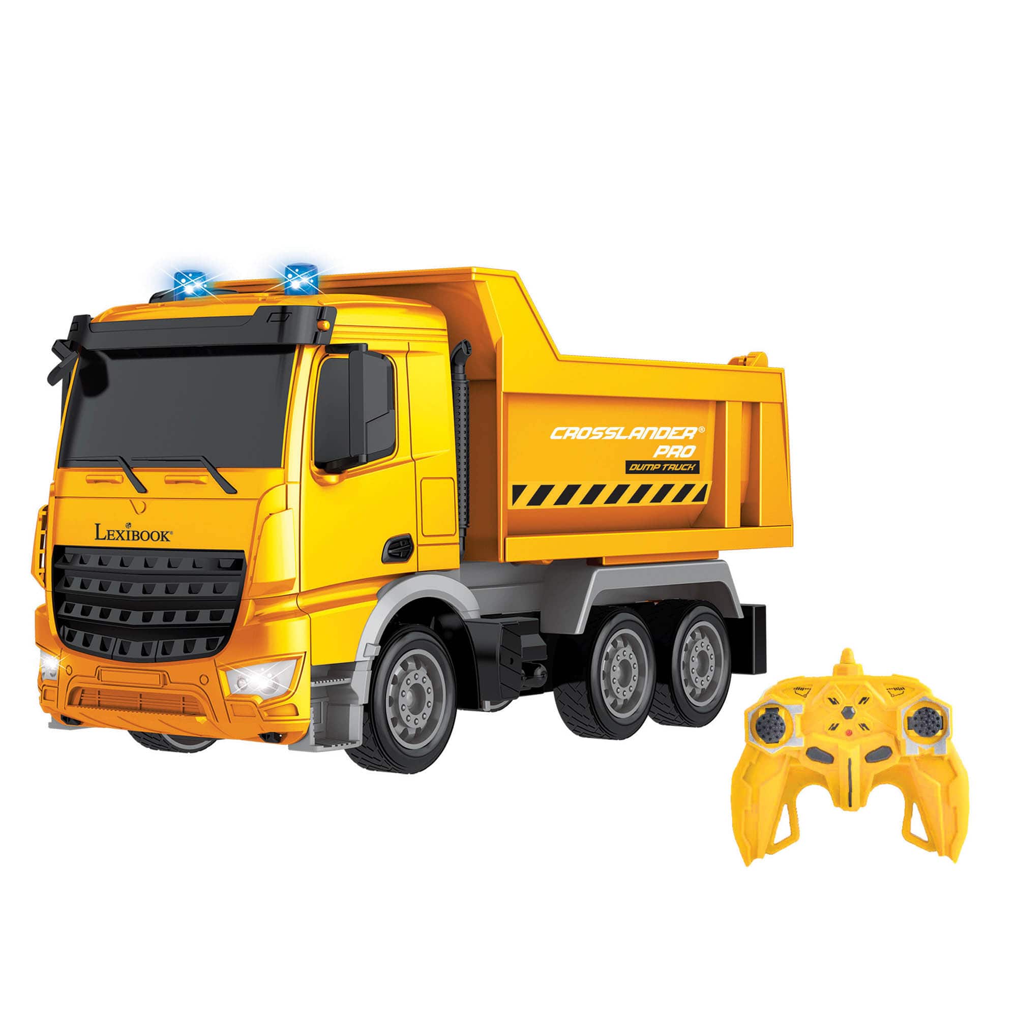 Lexibook - Crosslander PRO Radio Controlled Dump Truck with Light and Sounds Effects