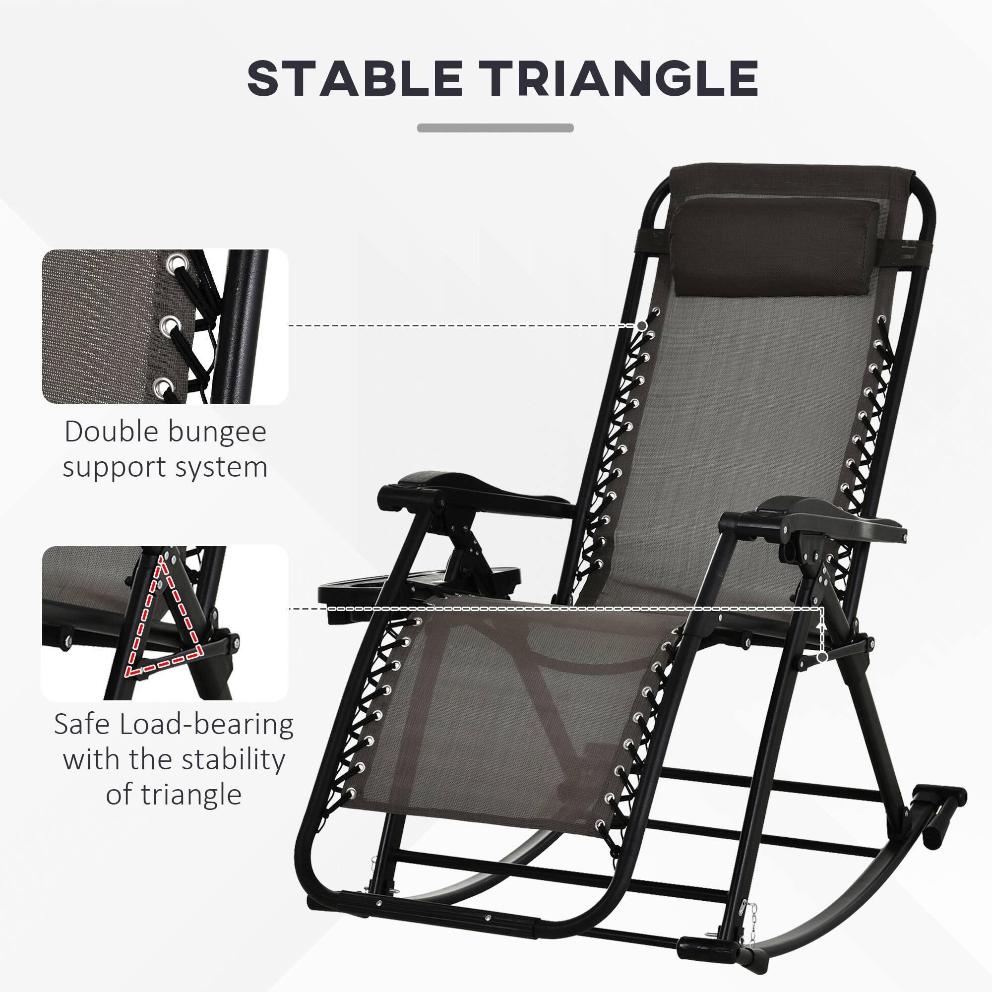 STABLE TRIANGLE
Double bungee support system
Safe Load-bearing with the stability of triangle
