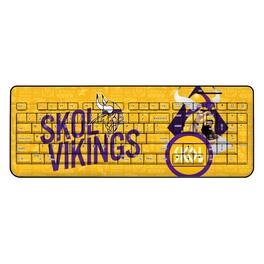 Keyscaper - Minnesota Vikings 2024 Illustrated Limited Edition Wireless Keyboard - Black