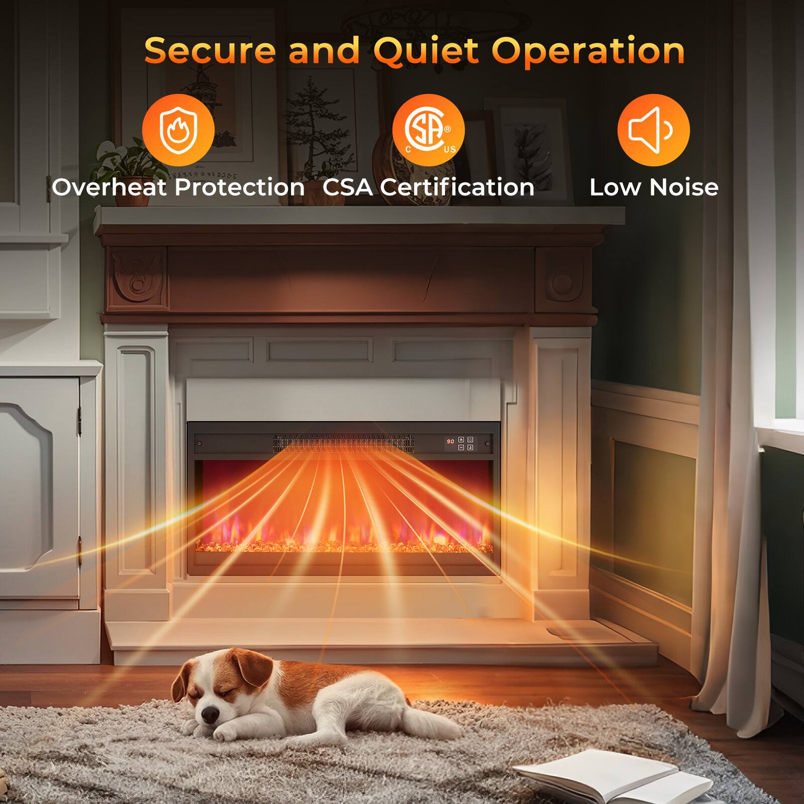 Secure and Quiet Operation

Overheat Protection
CSA Certification
Low Noise