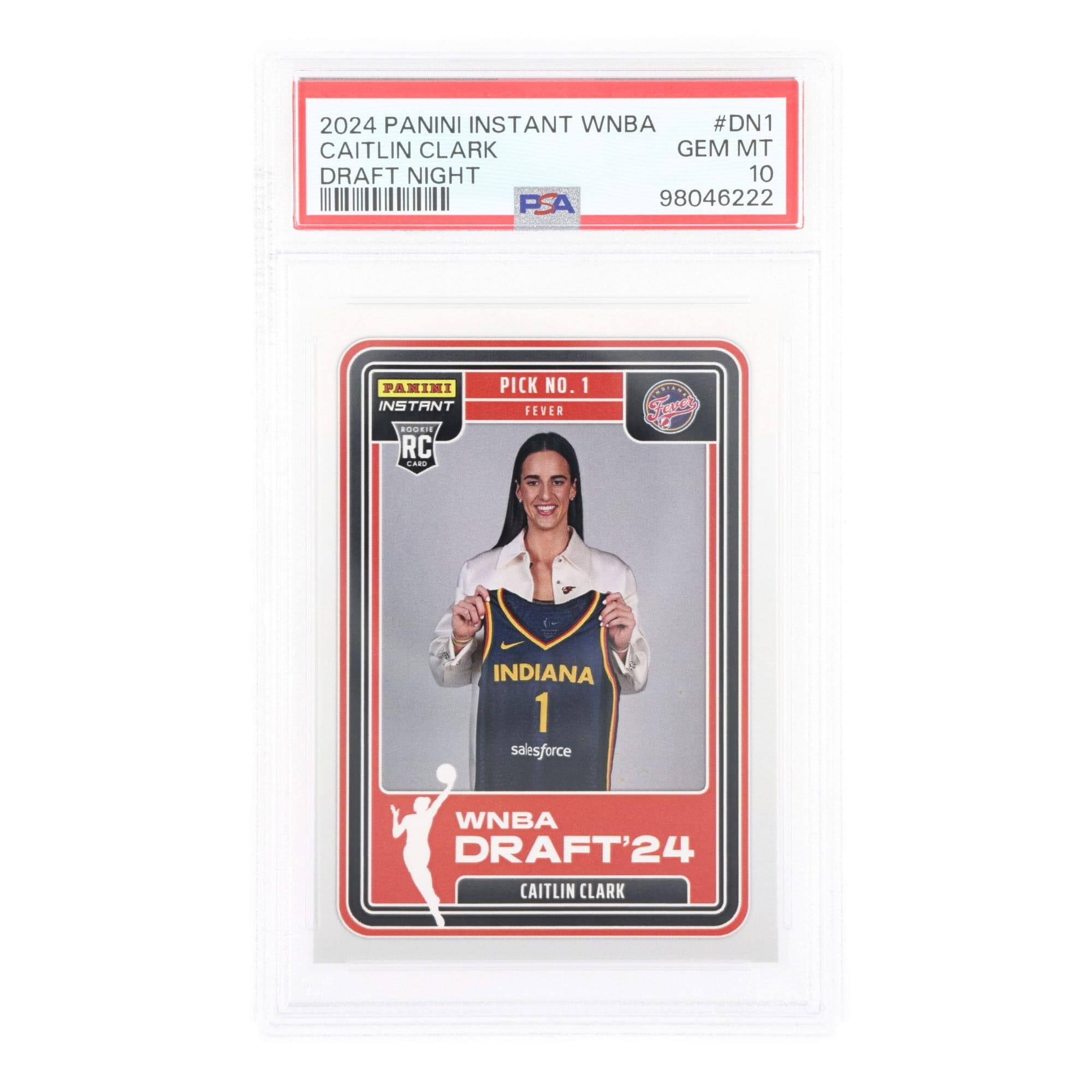 Toynk - WNBA 2024 Panini Instant Caitlin Clark Draft Night #DN1 Rookie Card | PSA 10