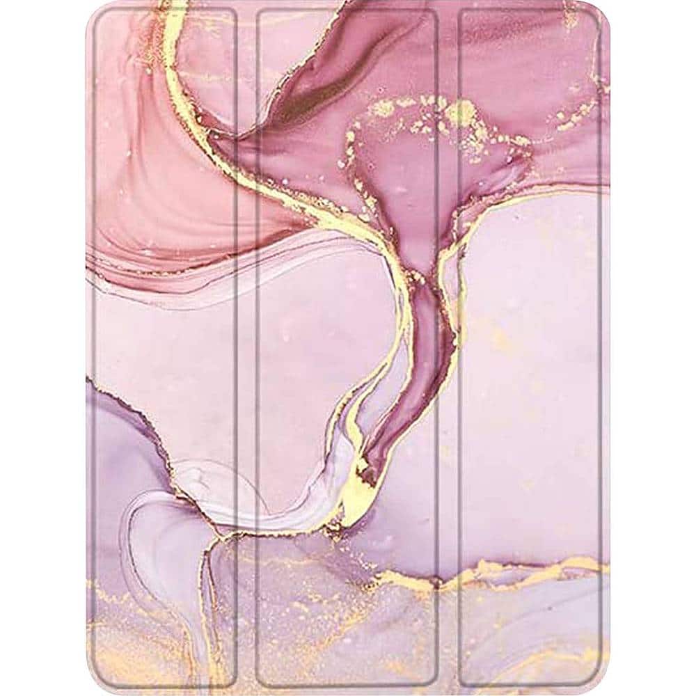 SaharaCase - Marble Series Folio Case for Apple iPad Pro 12.9 (4th, 5th, and 6th Gen 2020-2022) - Pink - Front_Zoom