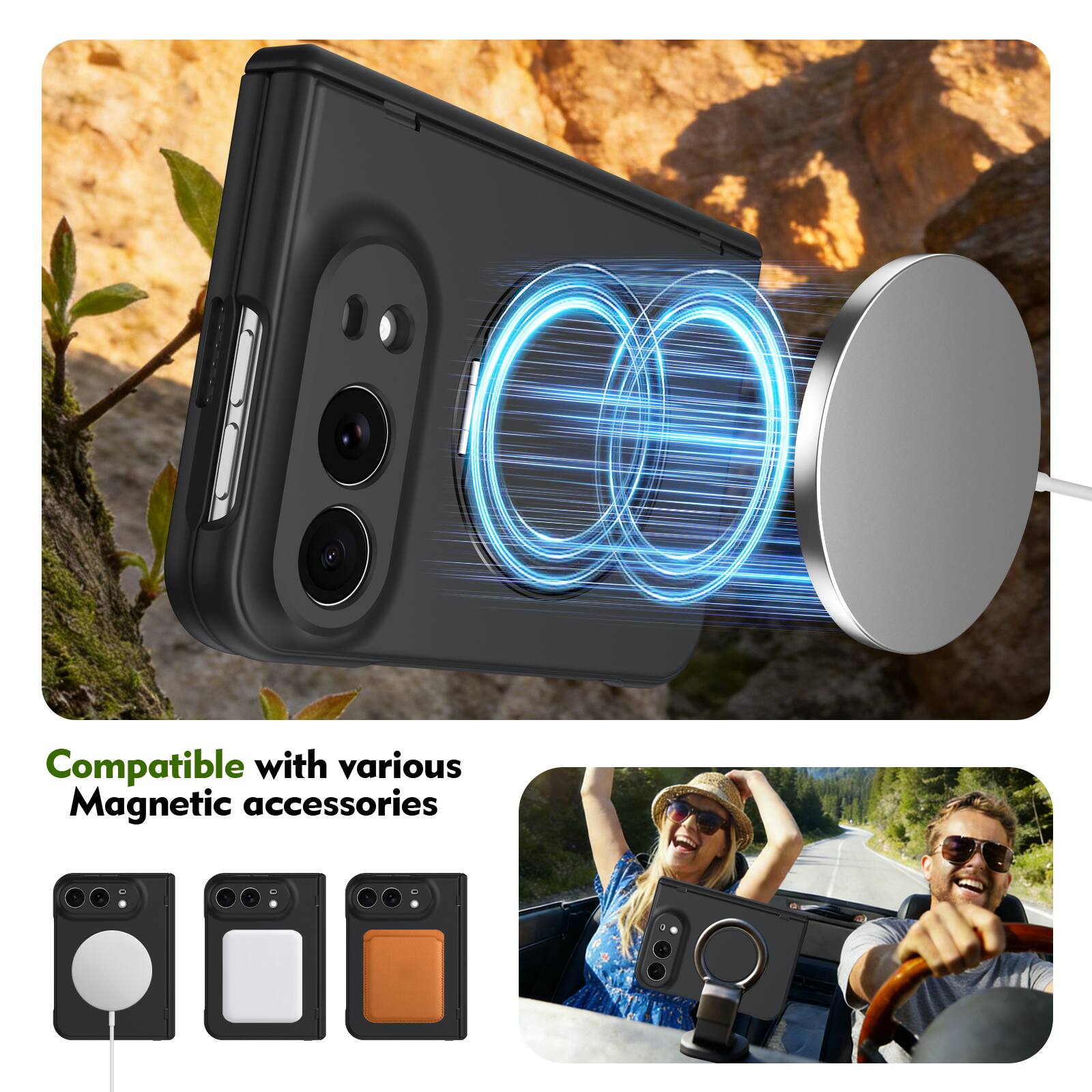 Dteck For Apple iPhone Duo Rugged Case With Screen Protector ...