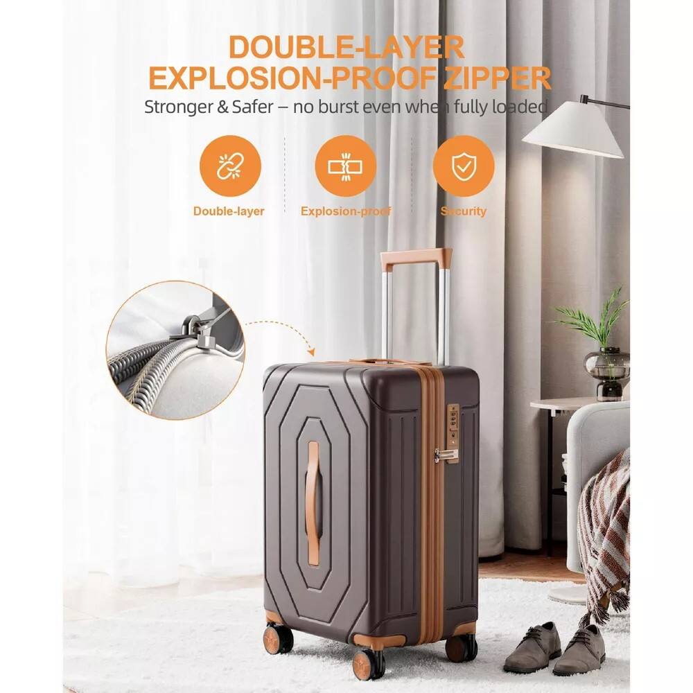 DOUBLE-LAYER EXPLOSION-PROOF ZIPPER  
Stronger & Safer – no burst even when fully loaded  

- Double-layer  
- Explosion-proof  
- Security