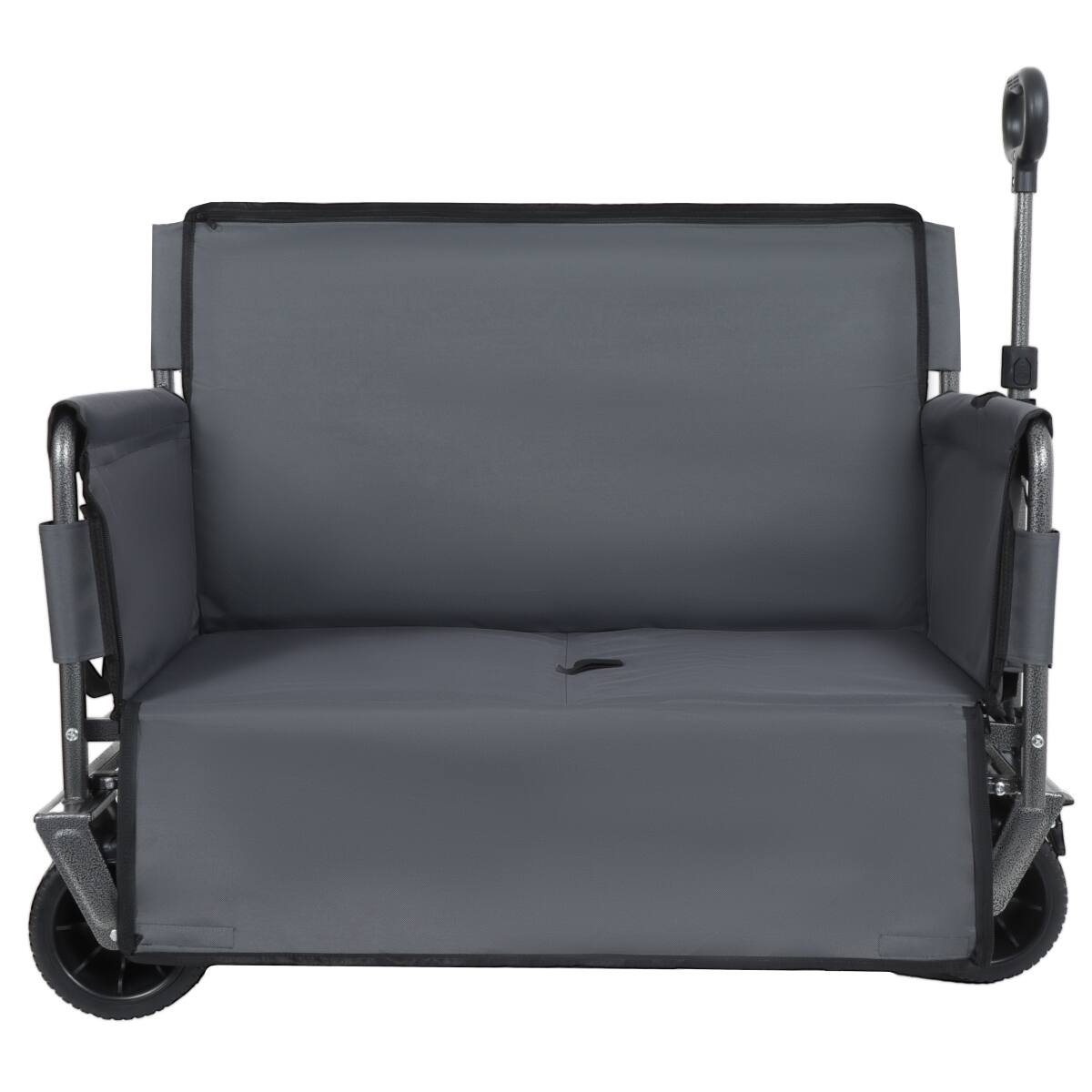 Alt View 6. Loheer - Loheer Convertible Folding Wagon with Bench Seat, 500 lb Capacity Utility Cart for Camping and Garden.