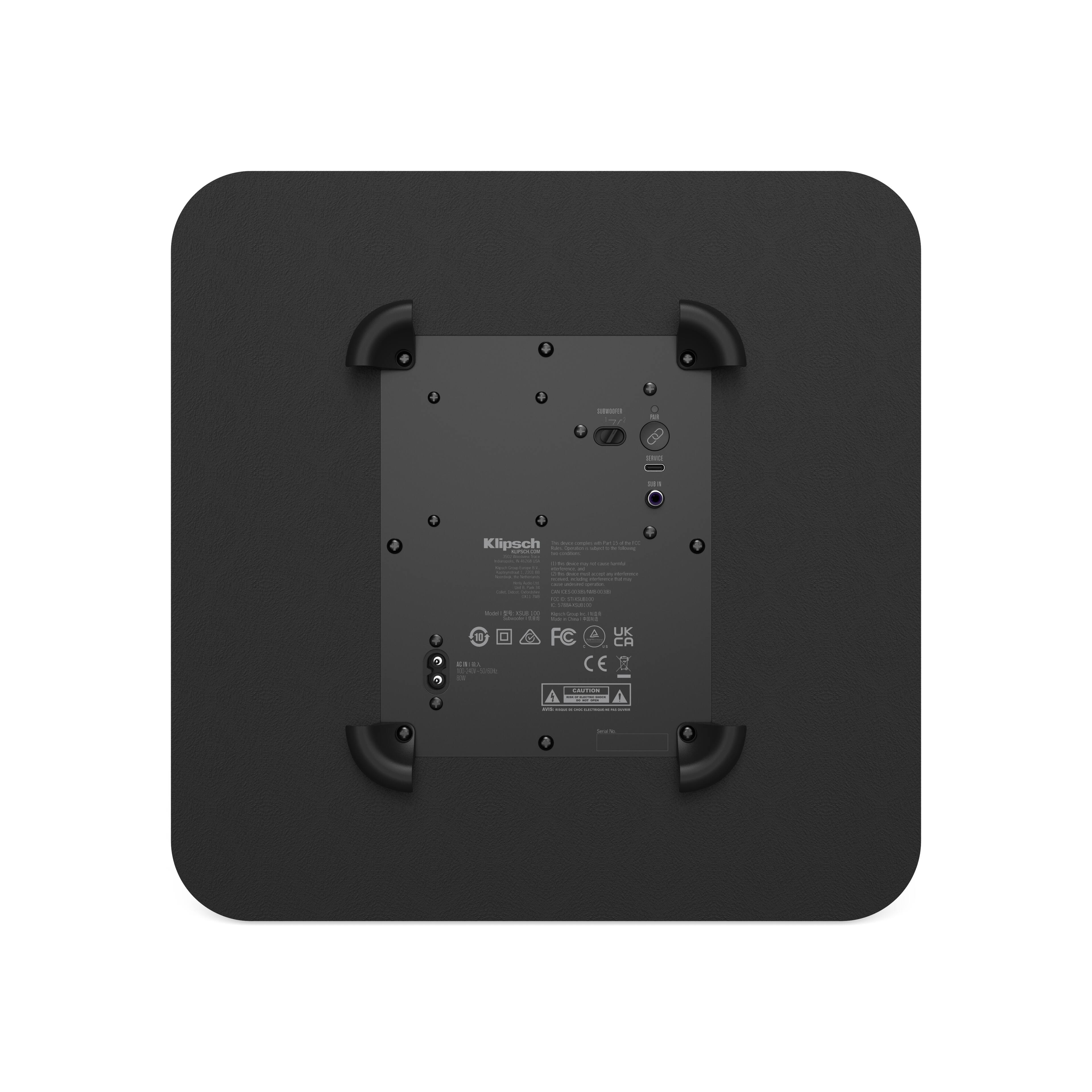 Klipsch Flexus SUB 100 Subwoofer for CORE Soundbars Black 1072077