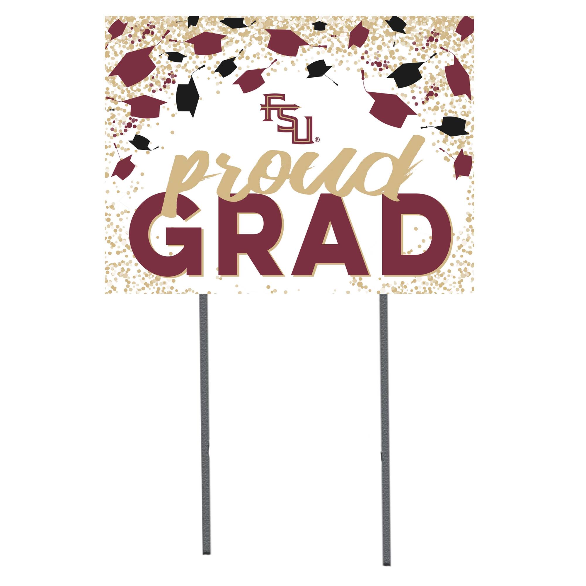 Florida State Seminoles 18'' x 24'' Grad Yard Sign