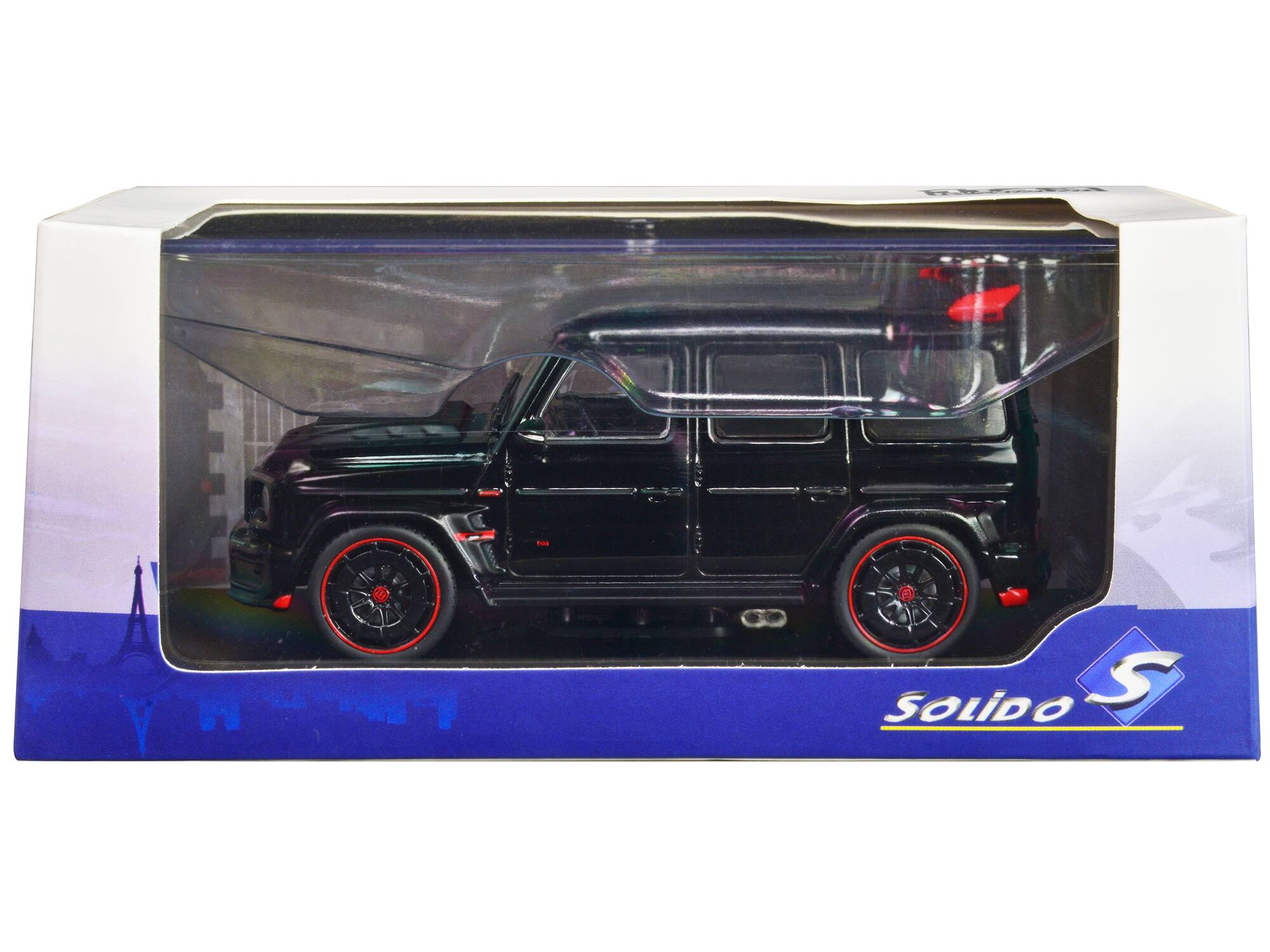 Left. Solido - 2021 Brabus Rocket 900 Signature Black 1/43 Diecast Model Car by Solido - Signature Black.