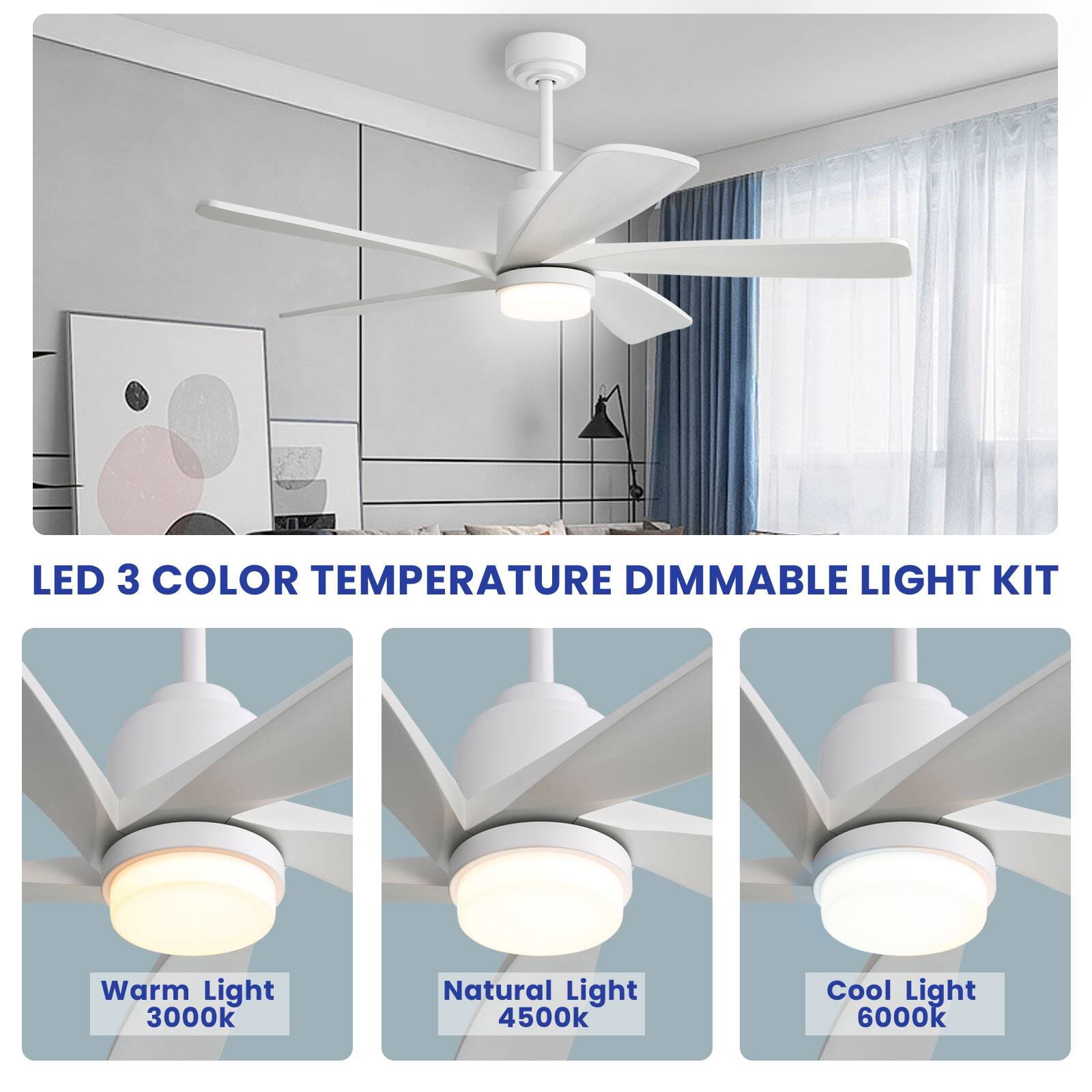 LED 3 COLOR TEMPERATURE DIMMABLE LIGHT KIT

- Warm Light 3000K
- Natural Light 4500K
- Cool Light 6000K