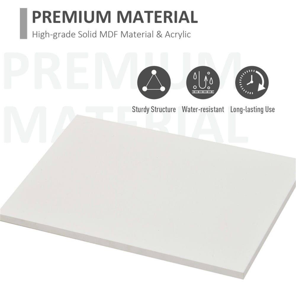 PREMIUM MATERIAL  
High-grade Solid MDF Material & Acrylic  

Sturdy Structure  
Water-resistant  
Long-lasting Use