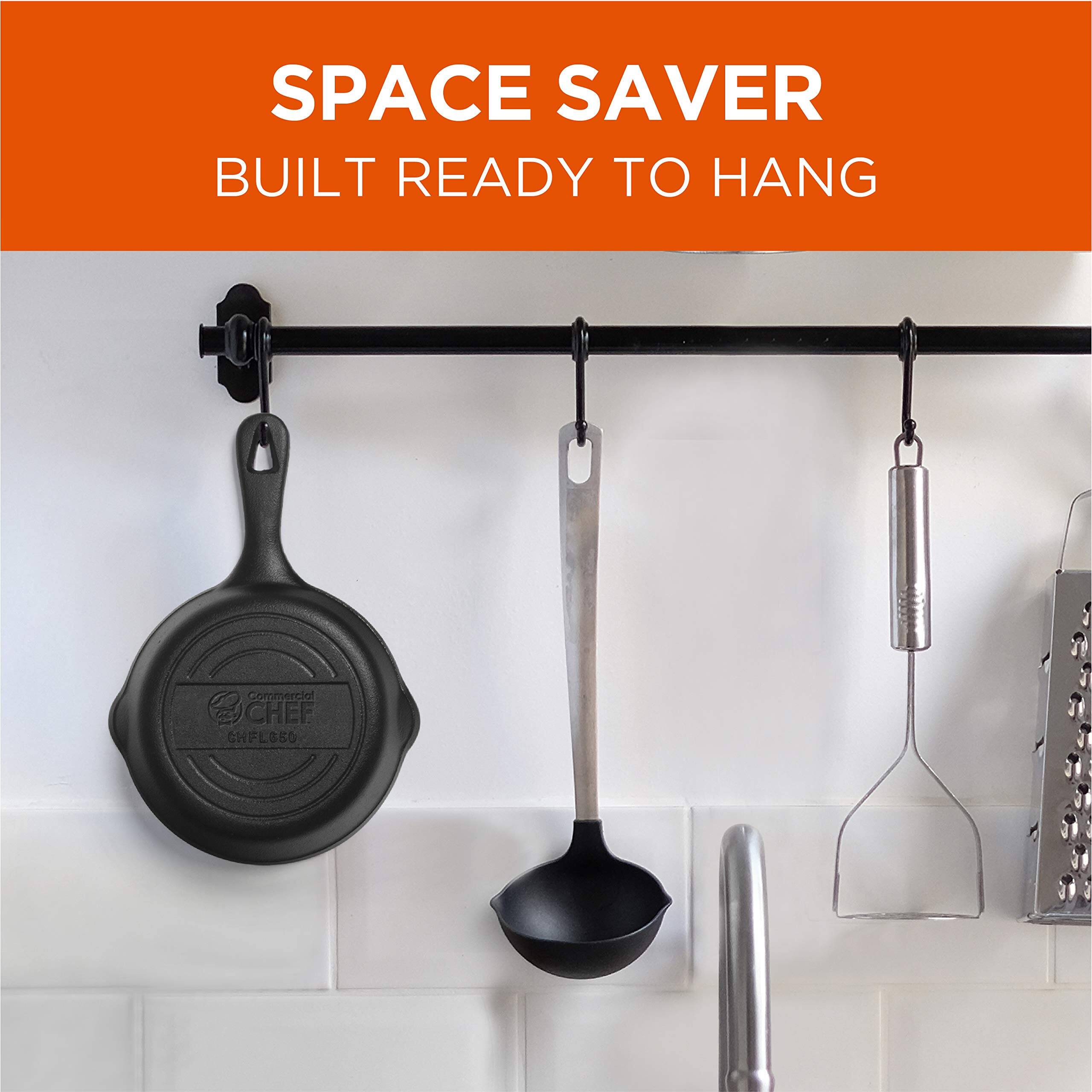 Commercial Chef - 6.5 Inch Skillet - Black - Thumbnail 5