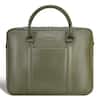Front. Champs - Onyx Collection Leather Laptop Briefcase - Khaki.