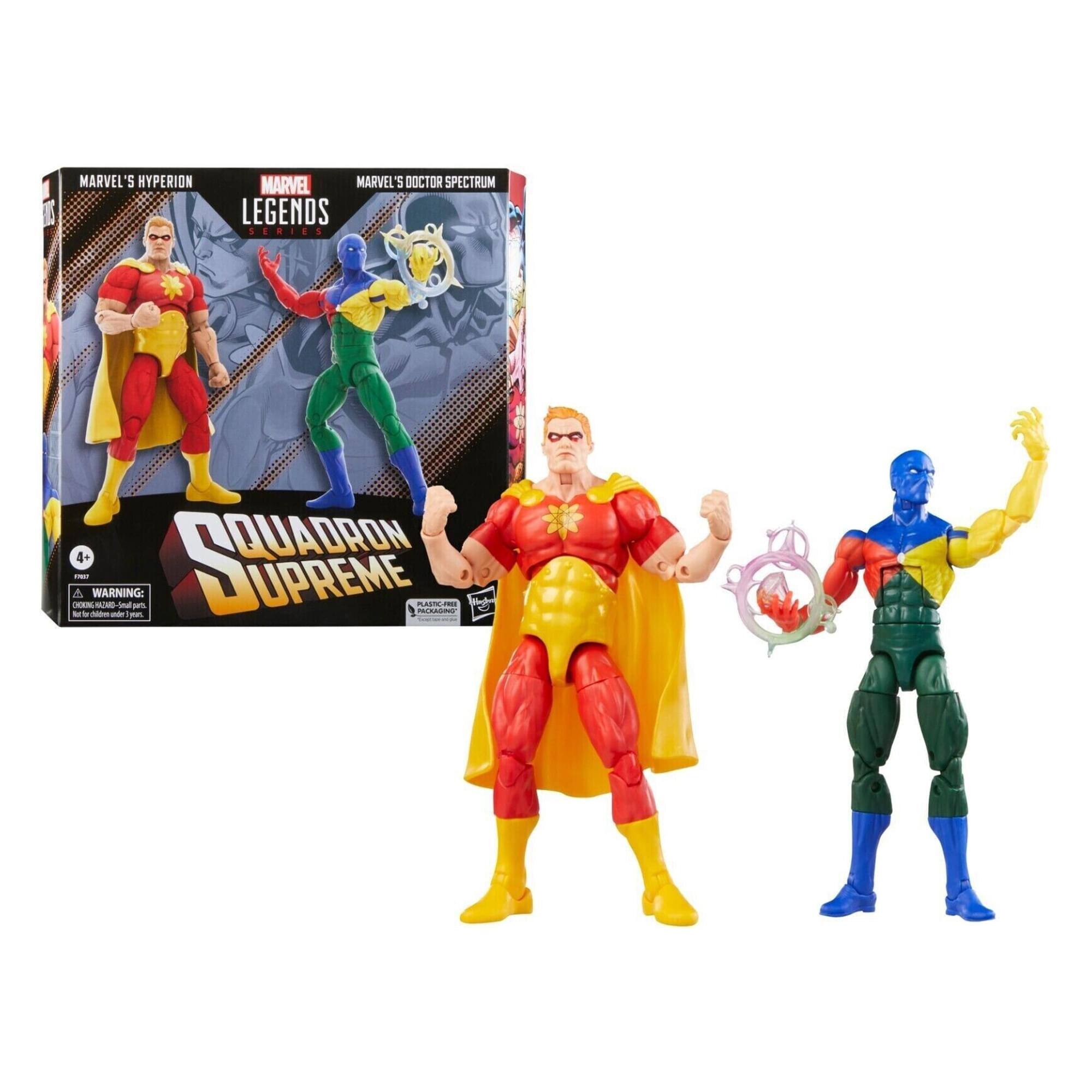 MARVEL'S HYPERION  
MARVEL'S DOCTOR SPECTRUM  
LEGENDS  
SQUADRON SUPREME  
4+  
WARNING: CHOKING HAZARD - Small parts. Not for children under 3 years.  
PLASTIC/PLASTIQUE - Small parts. Not for children under 3 ans.