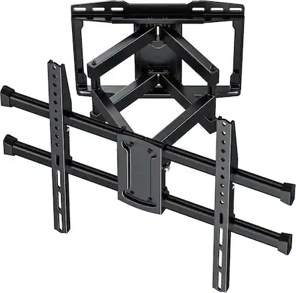 Front. FINEAK - Full Motion TV Wall Mount for 37-82 Inch TV, TV Mount Articulating with Swivel Tilt - Black.