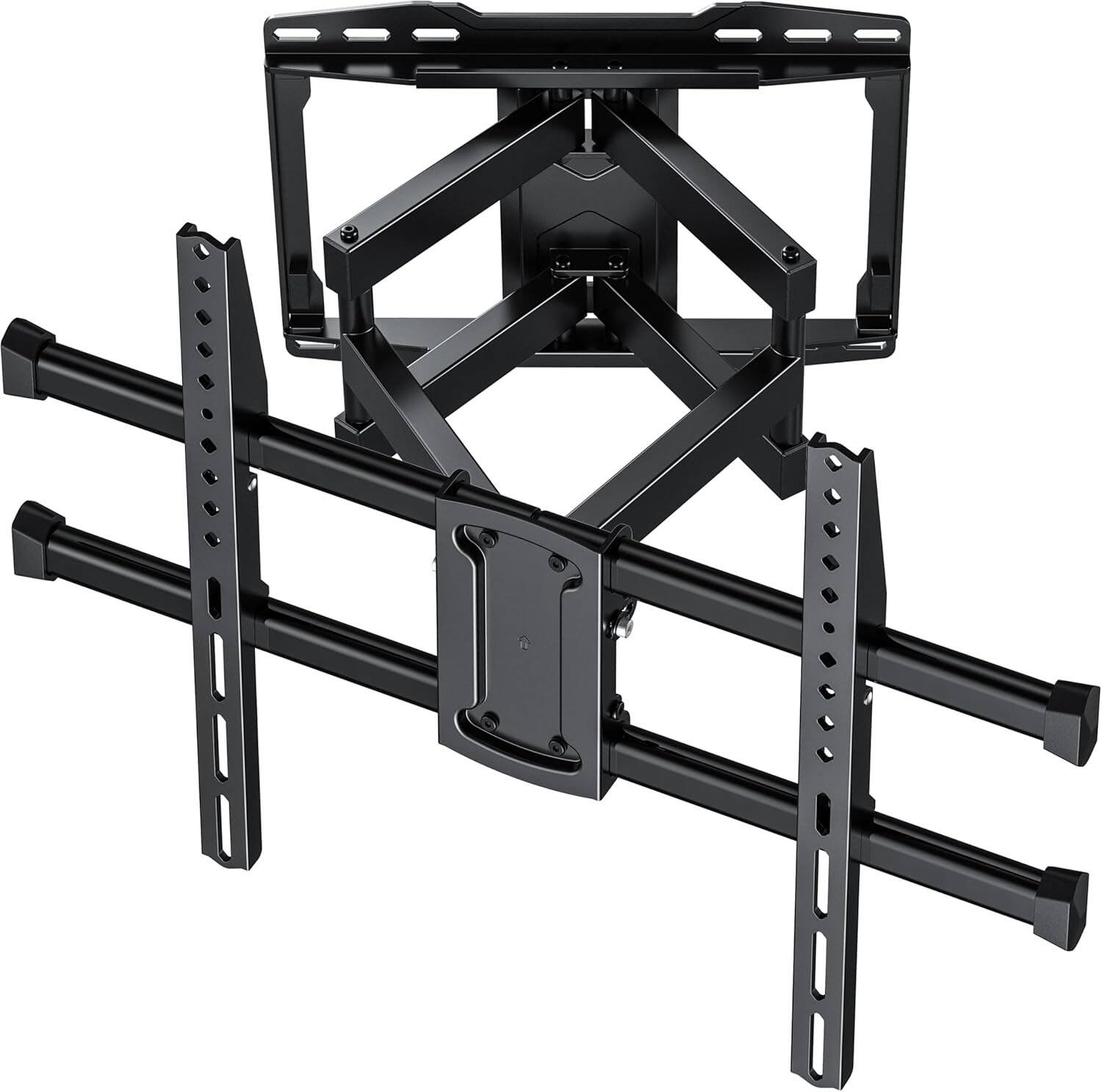 Front. FINEAK - Full Motion TV Wall Mount for 37-82 Inch TV, TV Mount Articulating with Swivel Tilt - Black.
