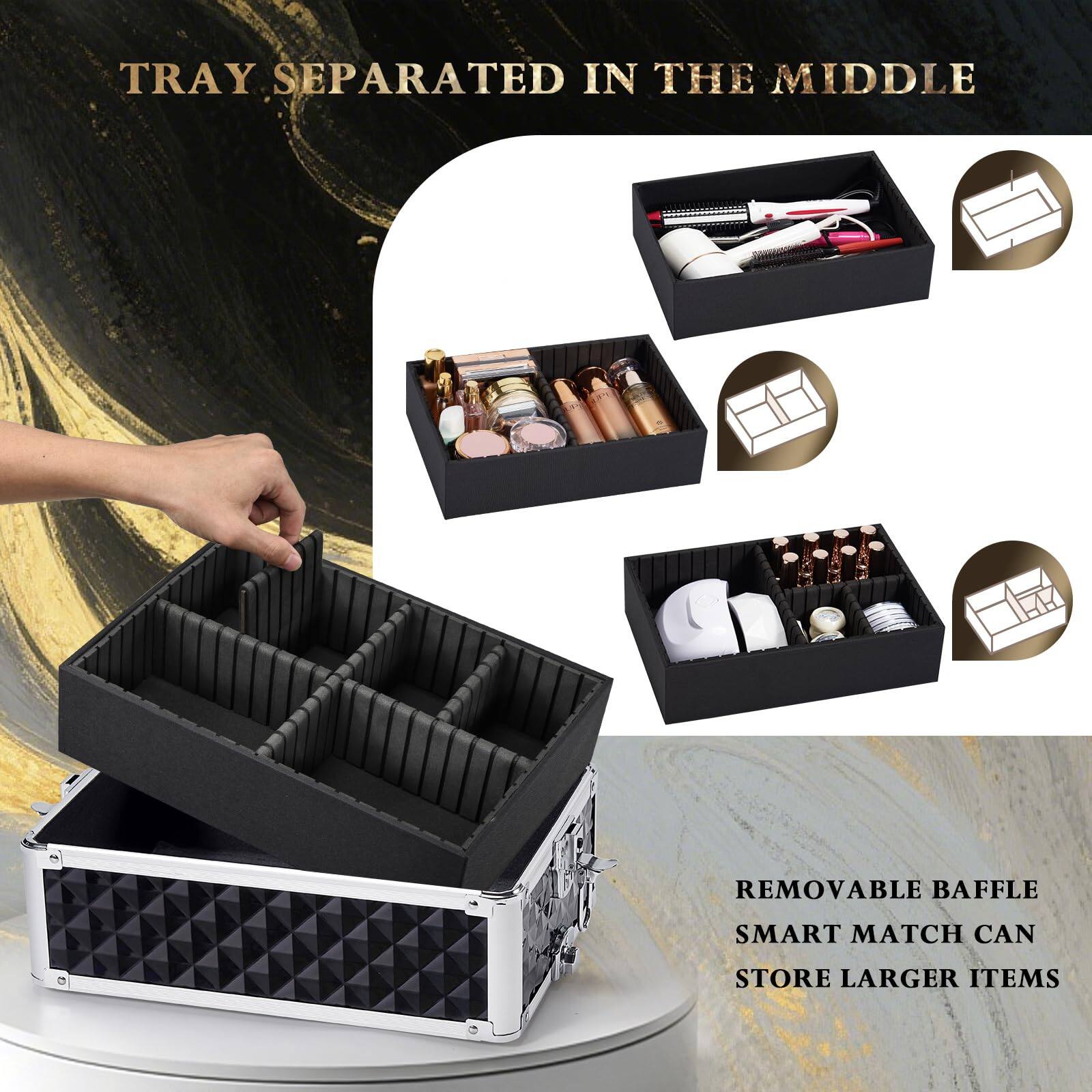 TRAY SEPARATED IN THE MIDDLE

REMOVABLE BAFFLE
SMART MATCH CAN STORE LARGER ITEMS