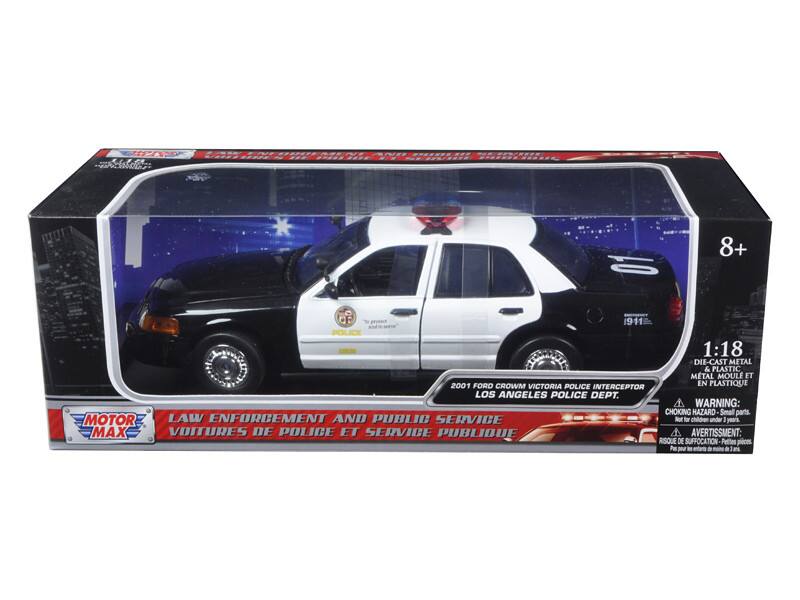 2001 Ford Crown Victoria Los Angeles Police Department LAPD Car 1/18 Diecast Car Model by Motormax price history on PriceWatchPro