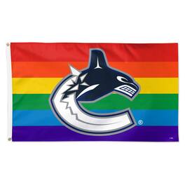 WinCraft - Vancouver Canucks 3' x 5' Pride Deluxe Single-Sided Flag - Multicolor