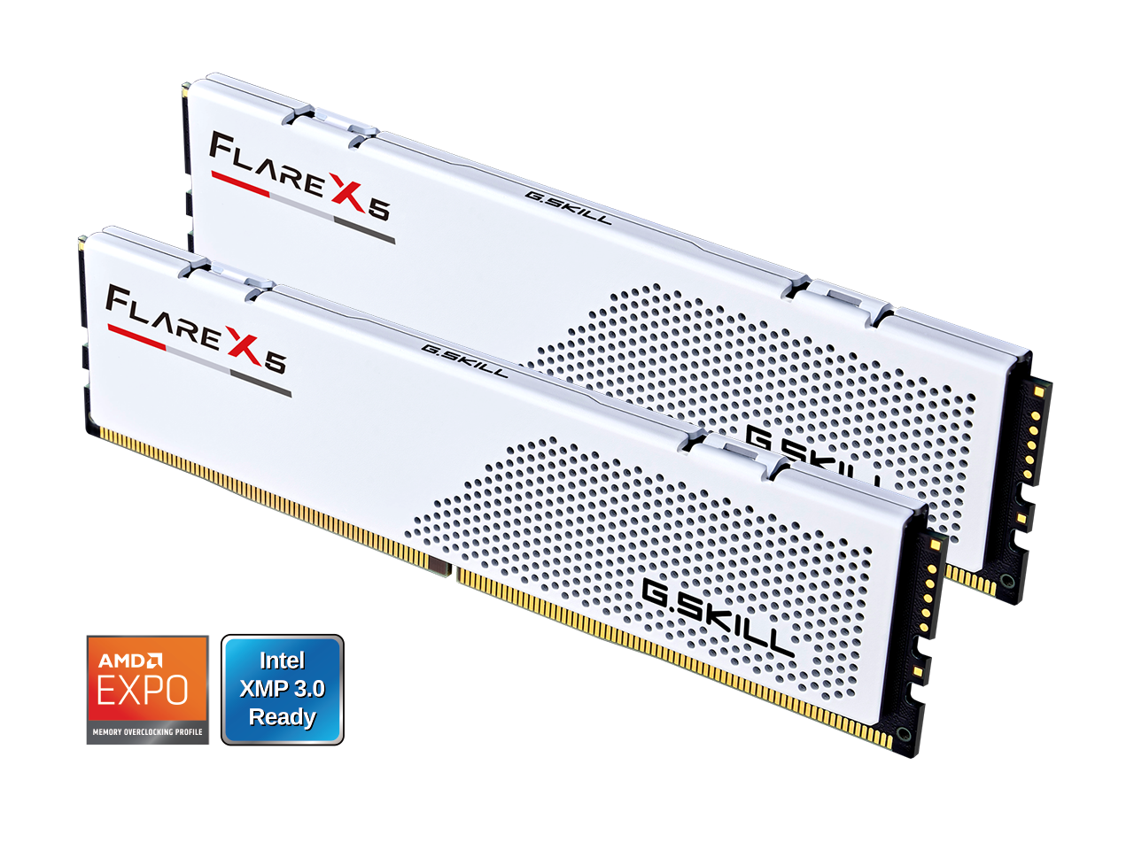 G.SKILL - Flare X5 64GB (2 x 32GB) 288-Pin PC RAM DDR5 6000 (PC5 48000) Desktop Memory Model F5-6000J3636F32GX2-FX5W - White