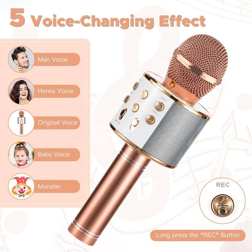5 Voice-Changing Effect

- Man Voice
- Honey Voice
- Original Voice
- Baby Voice
- Monster

Long press the "REC" Button