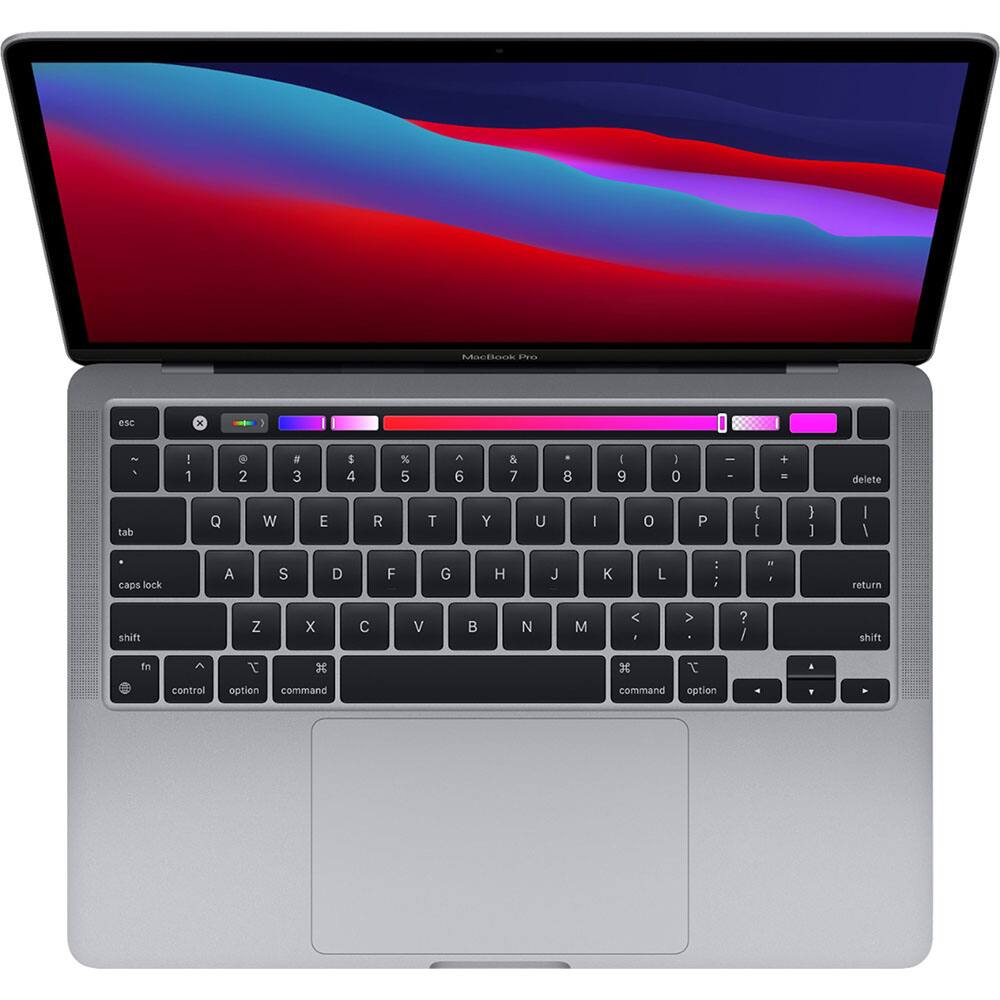 Alt View 1. Apple - Apple MacBook Pro 13.3" Certified Refurbished - M1 chip with 8GB Memory - 256GB SSD (2021 Model) - Space Gray.