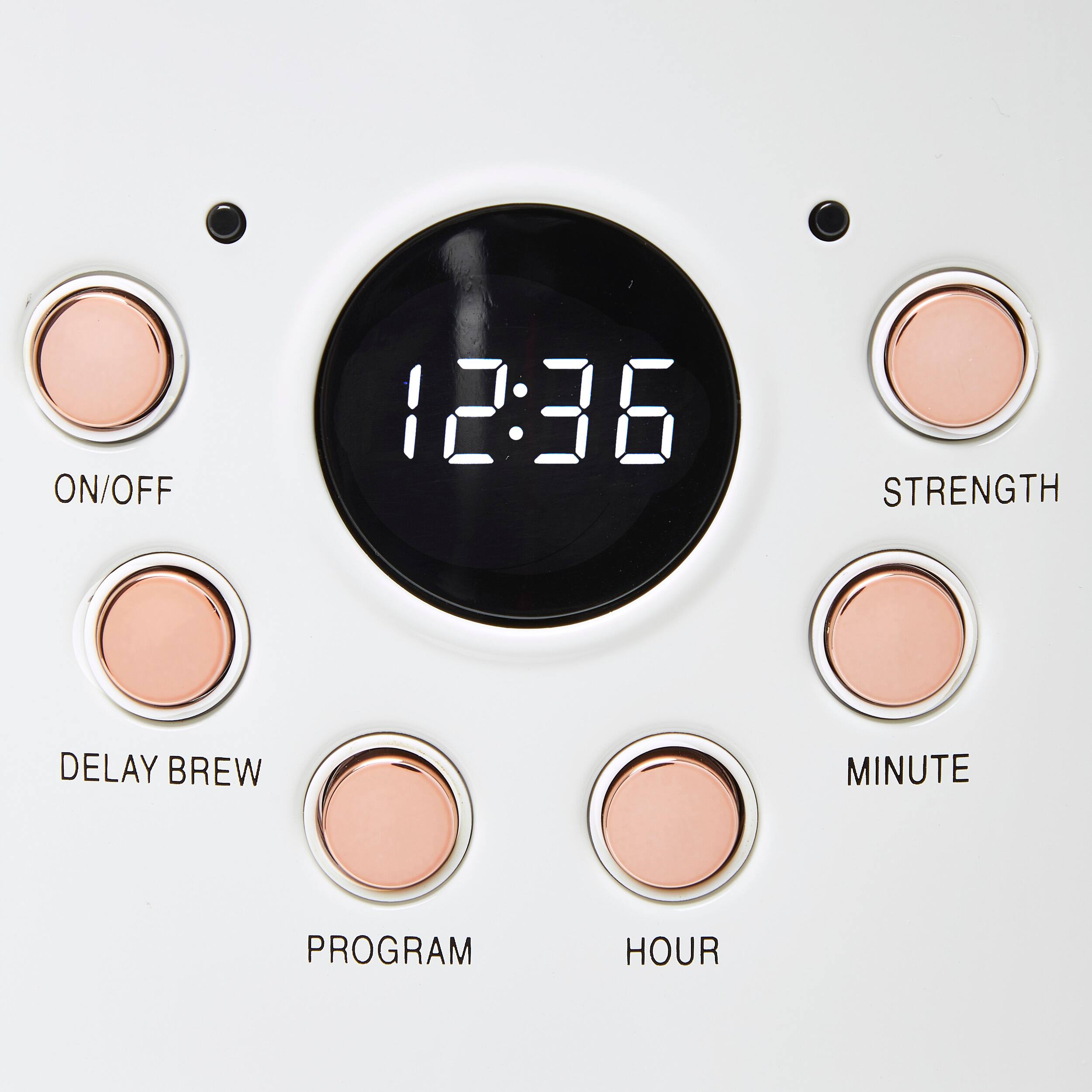 Alt View 1. Haden - 12-Cup Coffee Maker - Ivory and Copper.