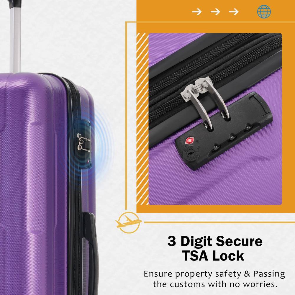 3 Digit Secure TSA Lock  
Ensure property safety & Passing the customs with no worries.