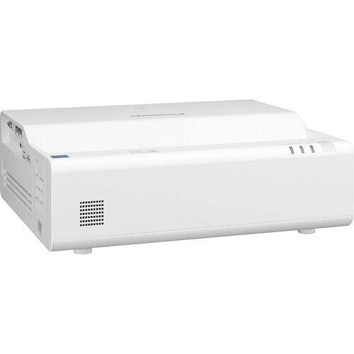 Back. Panasonic - Panasonic PT-CMZ50 Ultra Short Throw 3LCD Projector - 16:10 - Ceiling Mountable, Wall Mountable - White - Front, Rear - White.