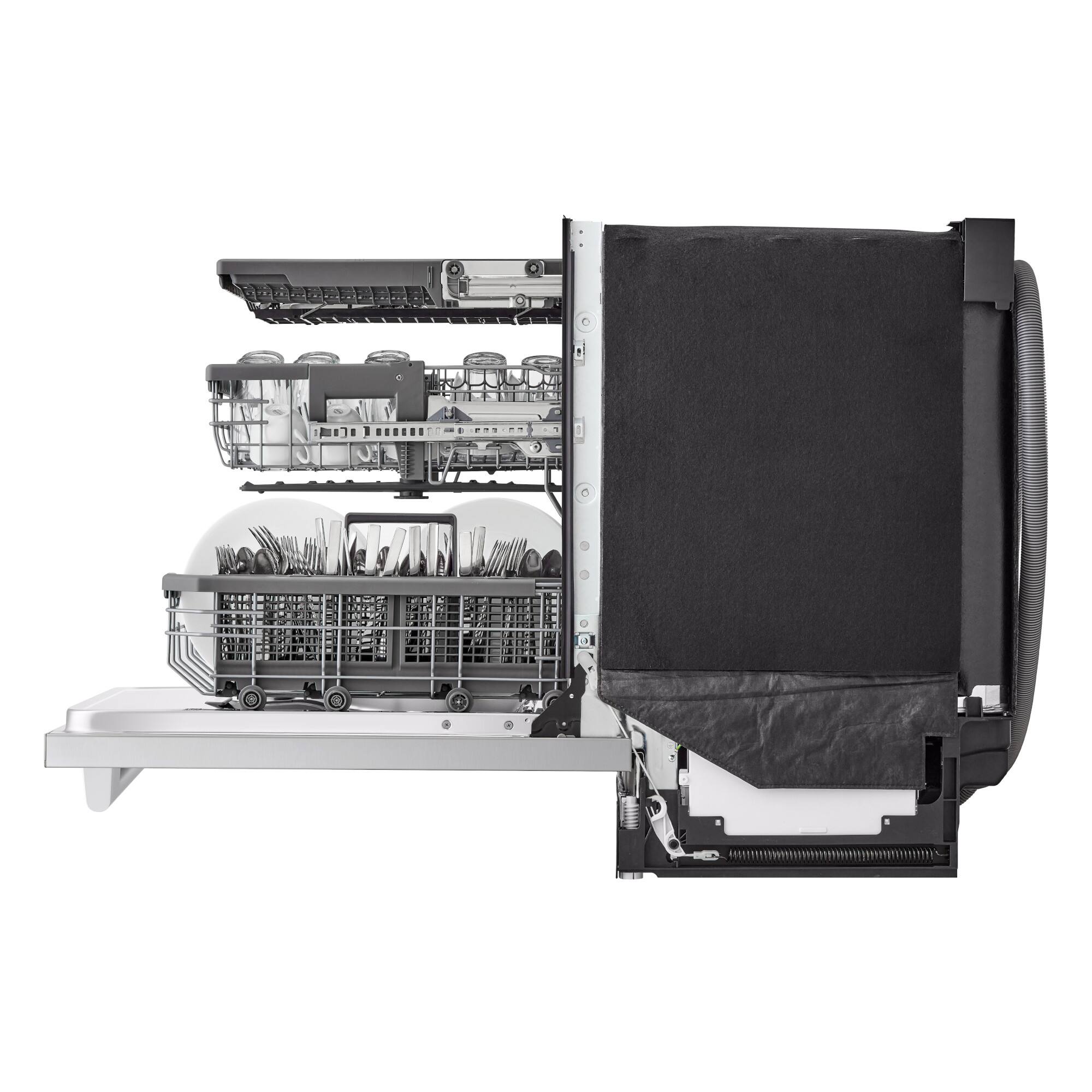 Alt View 17. SKS - 24-inch Professional Top Control Built-in Smart  Stainless Steel Tub Dishwasher with 3rd Rack and QuadWash Pro, 40 dBA - Stainless Steel.