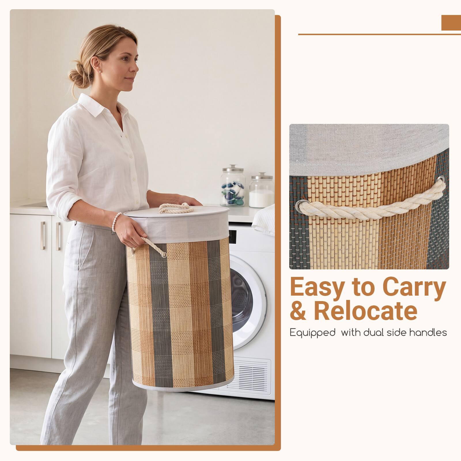 Easy to Carry & Relocate  
Equipped with dual side handles