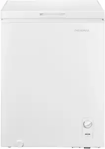 Insignia™ - 5 Cu. Ft. Garage-Ready Chest Freezer - White