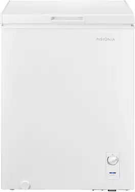 Insignia™ - 5 Cu. Ft. Garage-Ready Chest Freezer - White