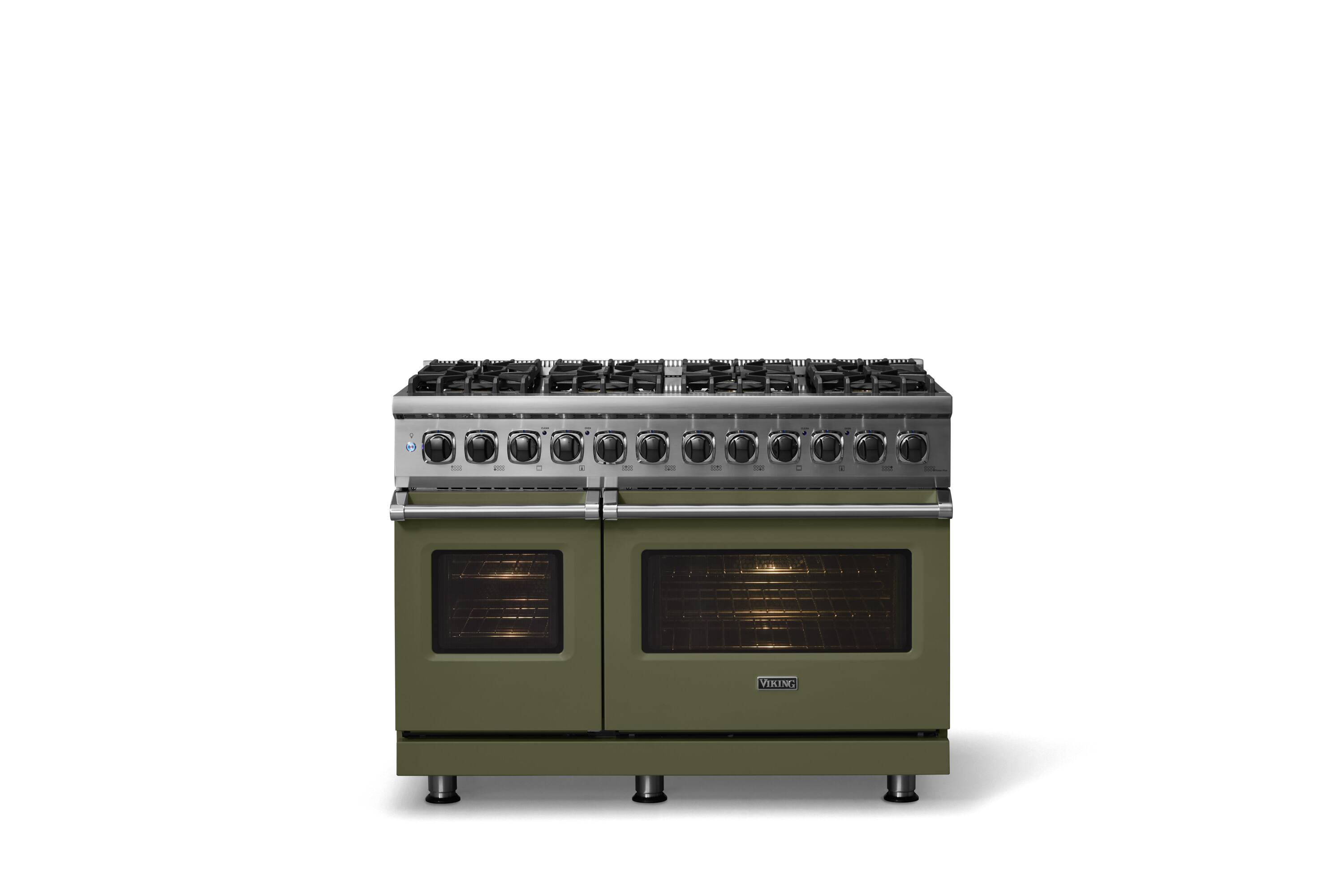 Alt View 3. Viking - 5-Series Gas Open Burner Range - Martini.