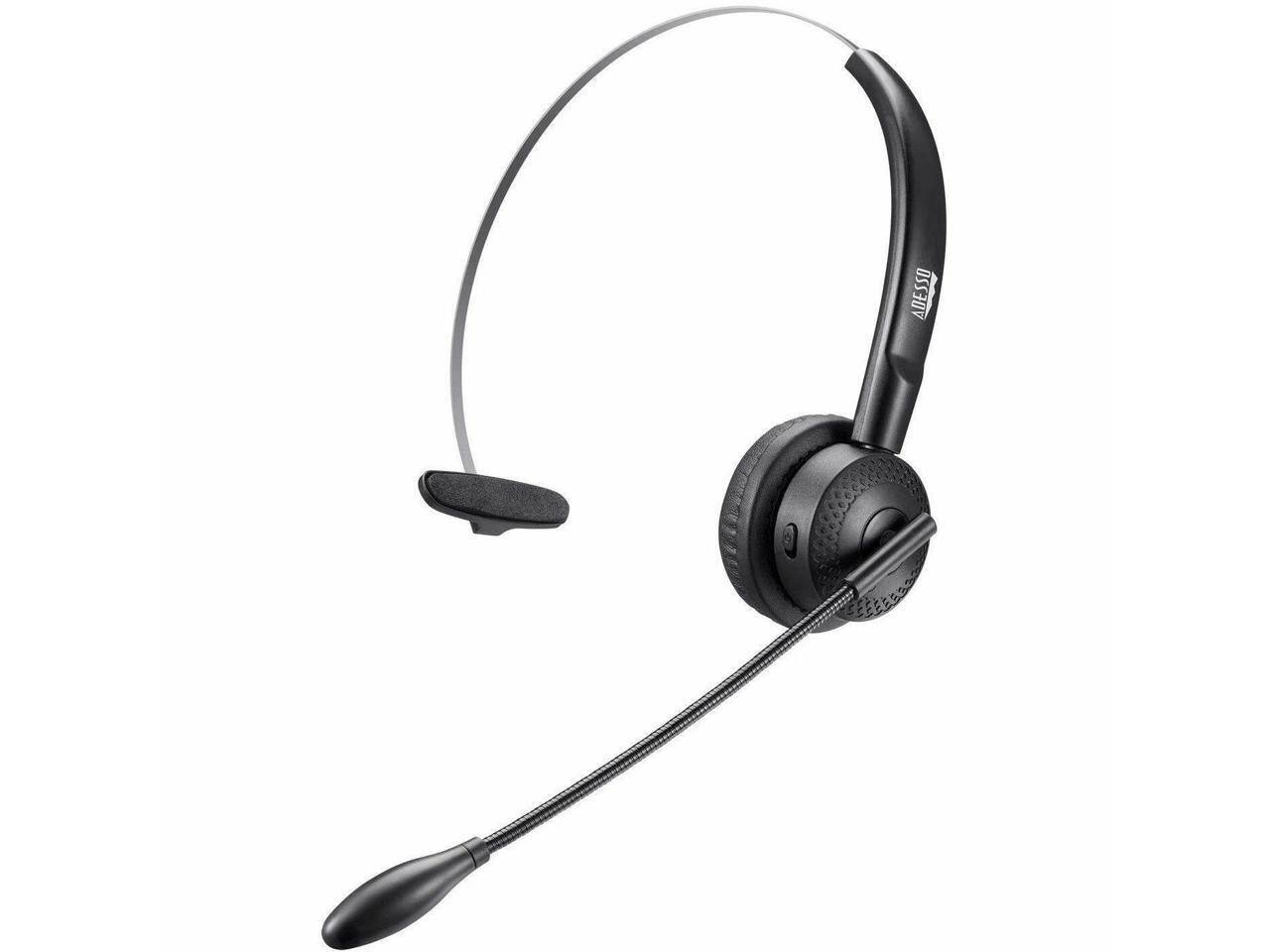 Alt View 5. Adesso - Adesso Xtream P300 - Mono Headset - Wired/Wireless Bluetooth - Over-Head - Blue.