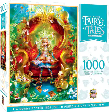 1000 Piece Jigsaw Puzzle
Classic Fairy Tales
Puzzle-Casse-Tête
1000 Pièce Casse-Têtes
Bonus Poster Included
Prime Affiche Inclus
Master Pieces