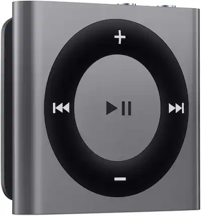 Front. Apple - Apple iPod Shuffle, 2GB, Space Gray.