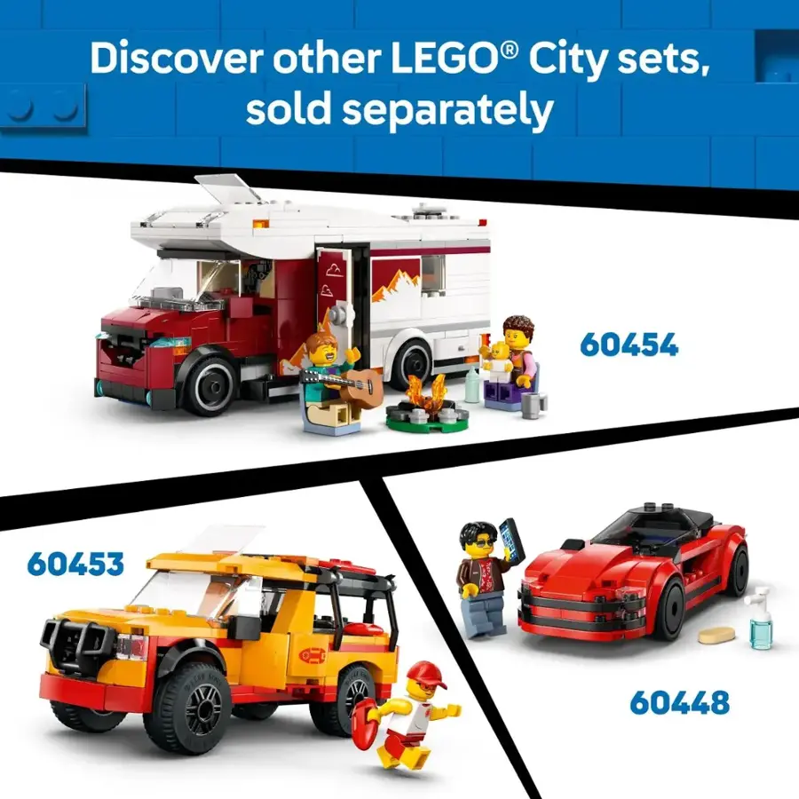Discover other LEGO City sets, sold separately: 60454, 60453, 60454, 60448.