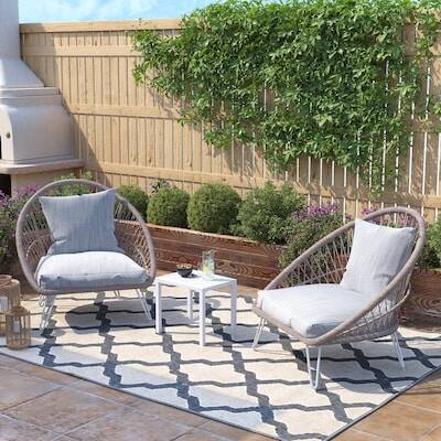 Alt View 4. Crestlive Products - Crestlive Products 18in Aluminum Patio Side Rectangle Outdoor End Table 13.7inWx18inL - White.